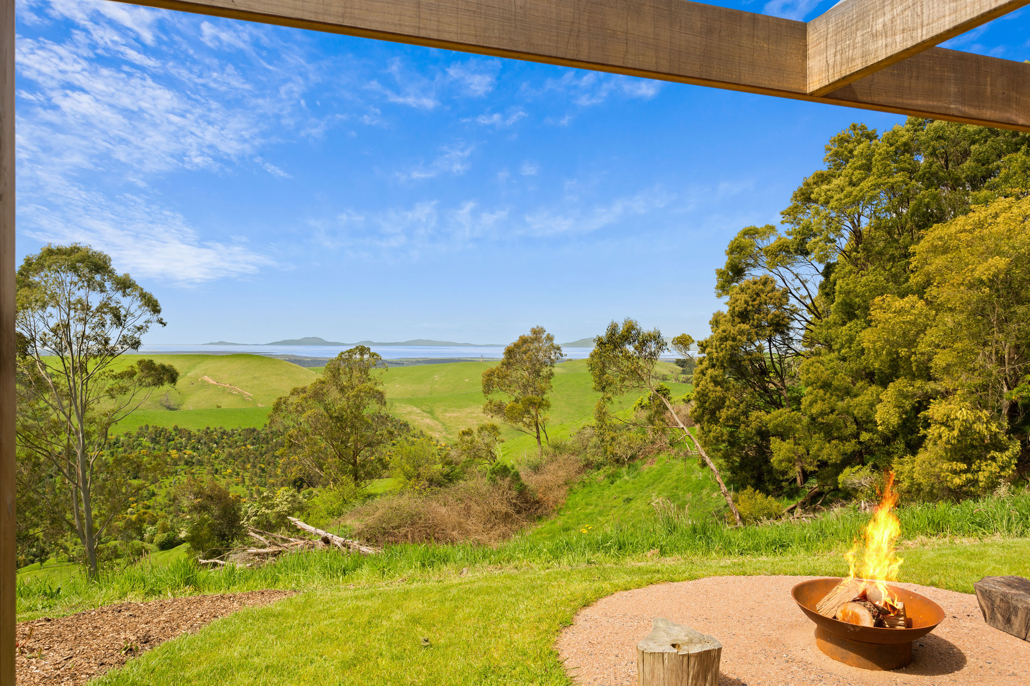 Stunning view from the deck at Eagles Nest B&B